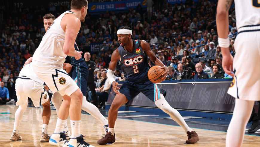 雷霆掘金末节最后时刻：卡鲁索神兵关键发挥 但绝杀不中进加时