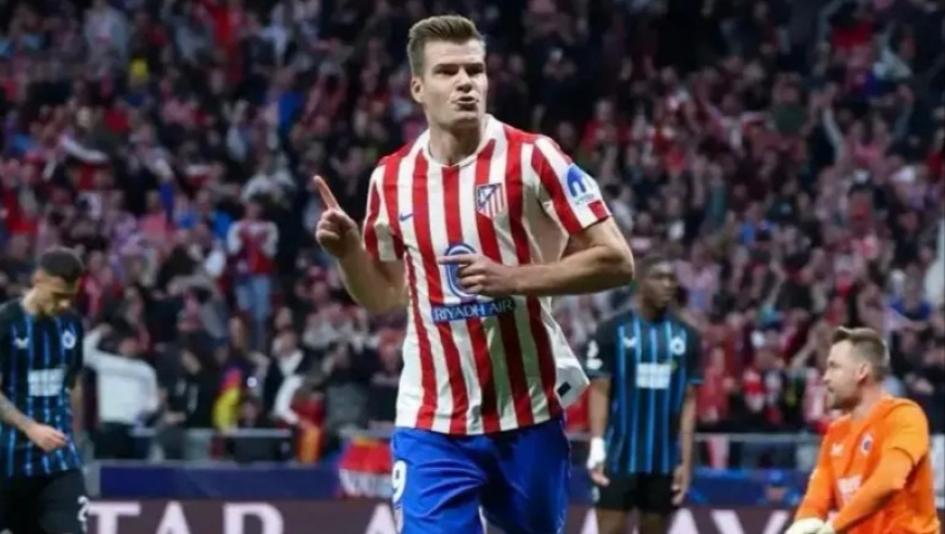 欧冠：马竞4-1布鲁日 总比分7-4晋级16强 瑟洛特帽子戏法