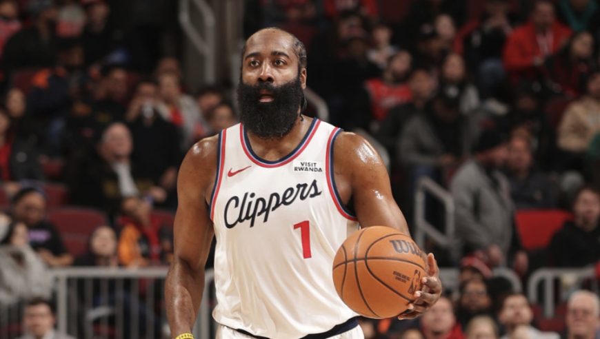 25中9+6失误！哈登24+5+6无奈三节投降 难阻快船单节崩盘吞惨败