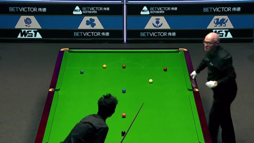 苏格兰赛：落后56分且四红➕黑贴库，吴宜泽开挂准度超神逆转