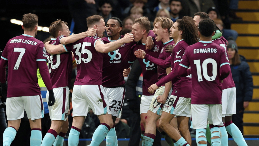 切尔西1-1伯恩利全场数据：射门12-12，射正2-4良机3-1