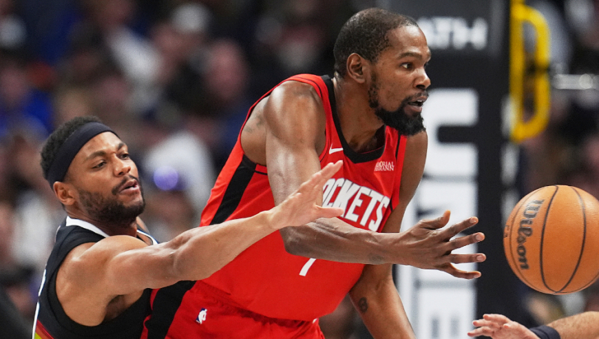 死神降临！杜兰特vs掘金31分5助攻全过程：三分6中5带领火箭复仇