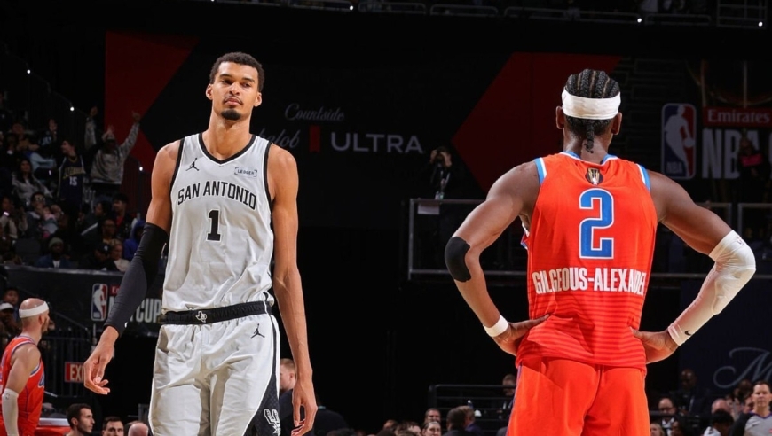 掀翻联盟第1，NBA爆出大冷门！文班复出22+9，雷霆出局马刺杀进NBA杯决赛