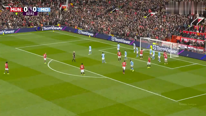 太刺激！慢镜还原曼联10分钟连入2球秒杀曼城，曼联2-0曼城