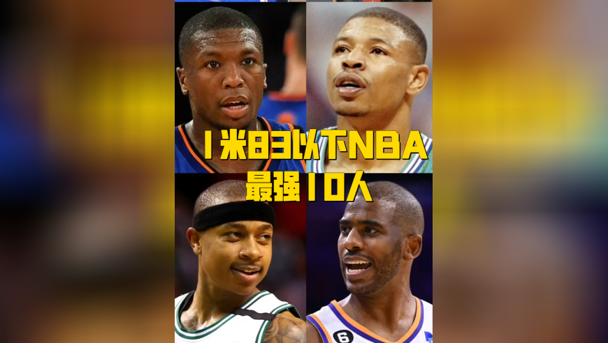1 米 6 也能统治 NBA！1 米 83 以下最强 10 人榜单，小个子书写篮球神话