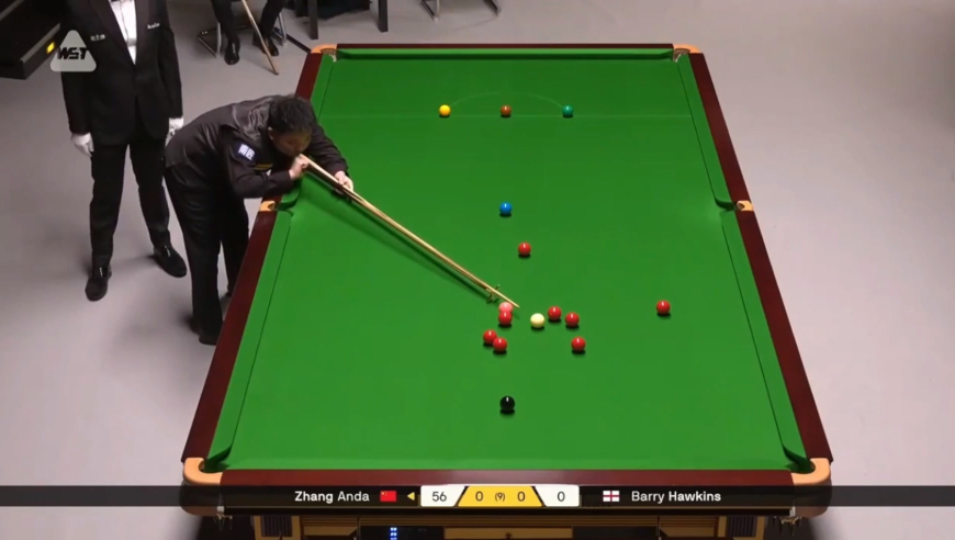 张安达职业生涯第5杆147欣赏：用时接近12分钟，慢工出细活儿