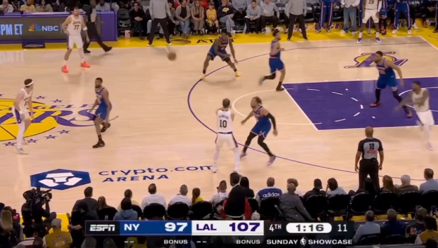 詹姆斯大笑!东契奇和神射手肯纳德接连三分击败尼克斯!回顾湖人对阵尼克斯最后一刻