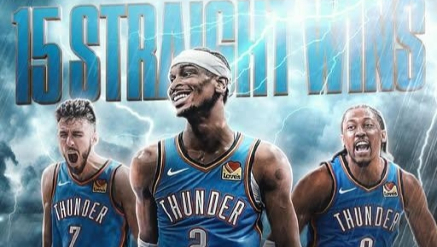 雷霆真要79胜3负？下一场冲击队史最长连胜纪录 剑指同一年两次夺冠