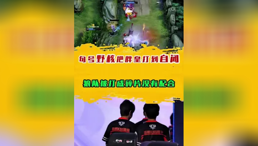 句号野核把胖皇打到自闭，狼队被打成碎片没有配合