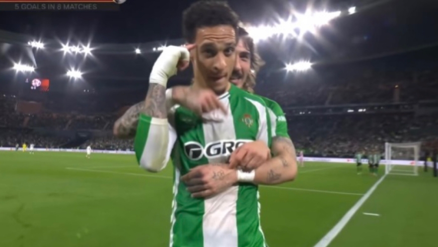 安东尼进球，队友无解世界波，皇家贝蒂斯4球大胜进欧联杯八强