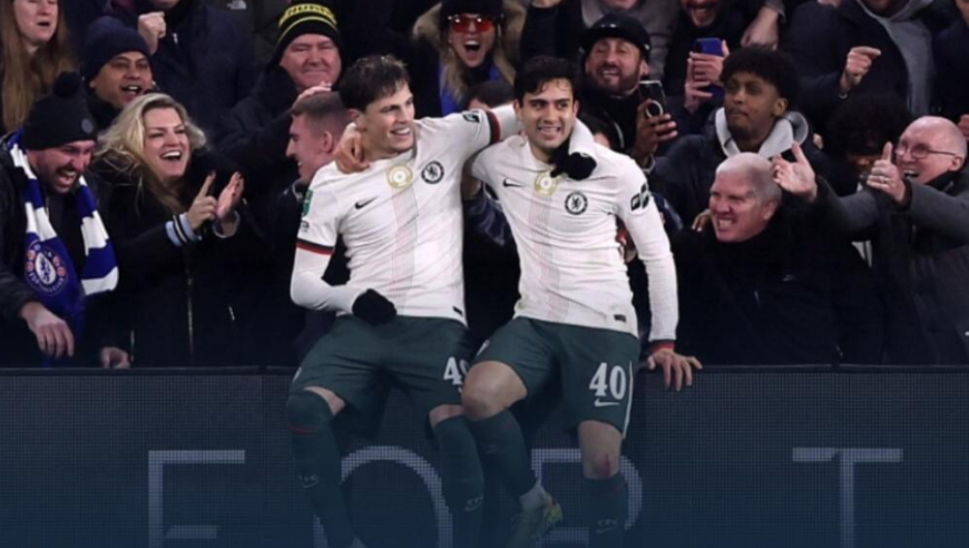 联赛杯-切尔西3-1卡迪夫城晋级四强，加纳乔失良机+双响，内托破门