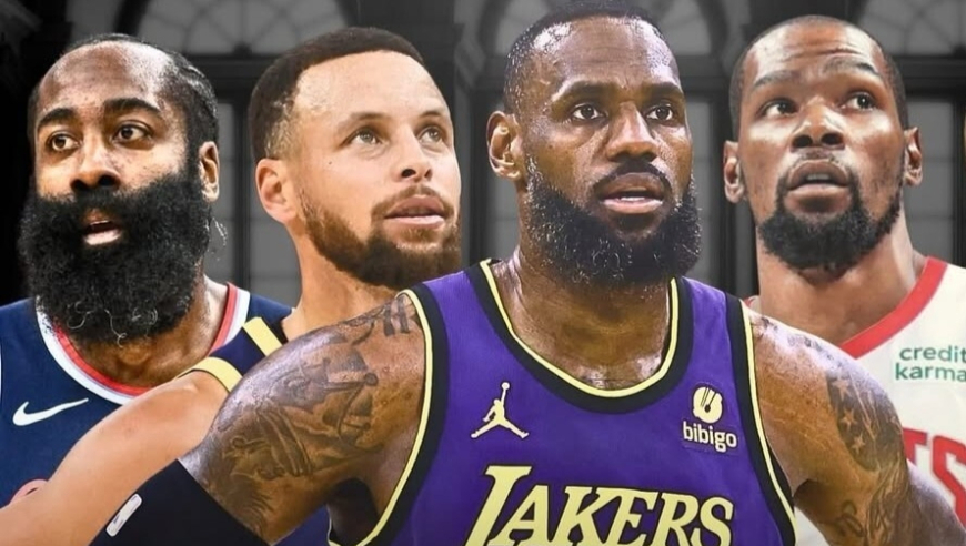 不老传奇！NBA官方点赞四大巨星：詹杜库登携手刷新得分神迹