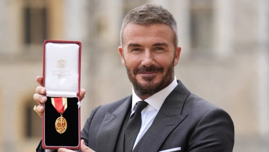 贝克汉姆获查尔斯授勋，长子大布和妮可拉缺席家庭庆功会