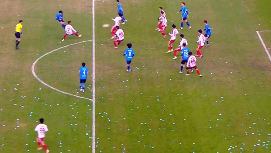 业余足球天花板级进球！湘超永州世界波打门框弹入，长沙9人无奈目送