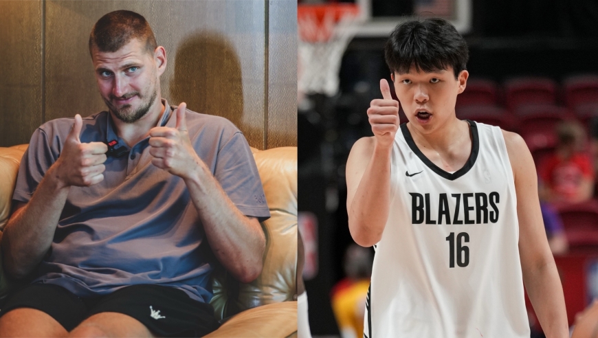 约基奇幽默回应杨瀚森想要合影！我打爆他可以合影，他打爆我不行