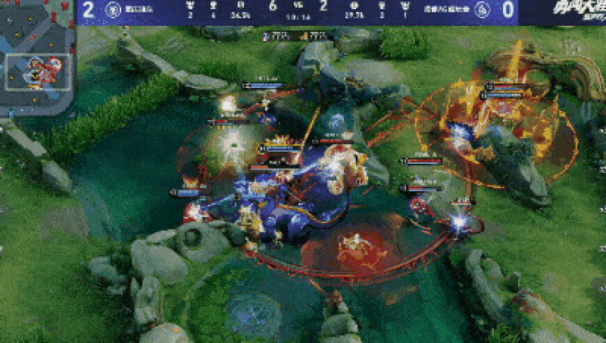 大帅张飞先手打控，但AG没能跟上，狼队原地反打0换3