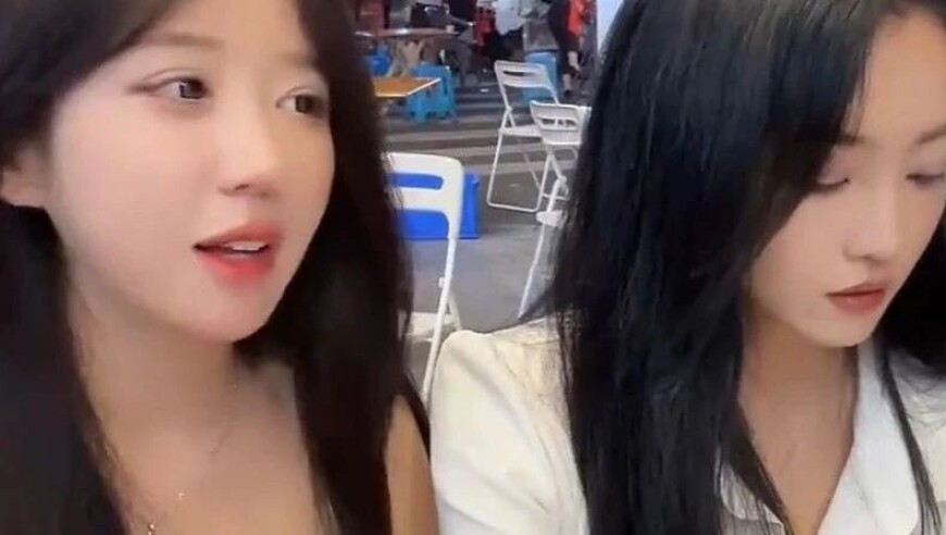 呆妹儿沫子吃夜宵，偶遇“公职”大哥，呆妹儿：你别刷了我不敢收
