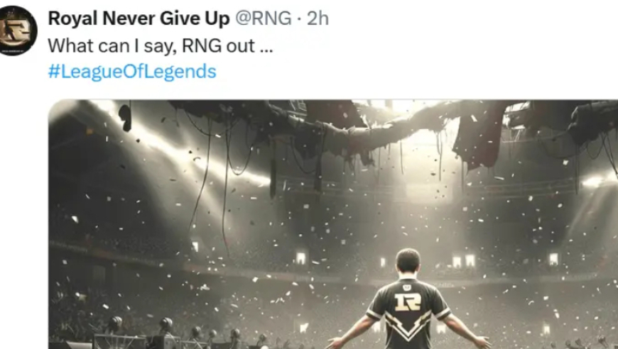 &ldquo;RNG OUT&rdquo;，RNG官宣退出，背景图一看就是UZI，网友生气，还在消费他