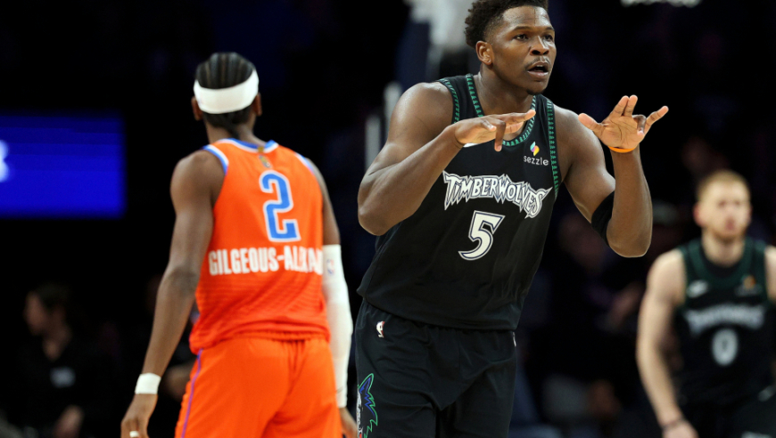 森林狼狂飙22记三分大胜雷霆 爱德华兹26+5+5亚历山大30+6+8