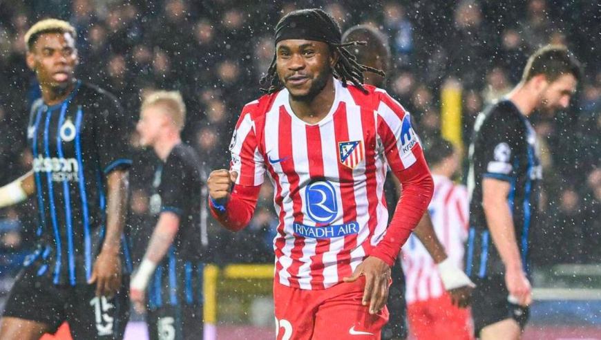 欧冠-近4场仅1胜！马竞首回合3-3遭布鲁日绝平，小蜘蛛点射，卢克曼破门