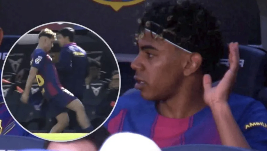 巴萨危机？2亿欧亚马尔被换后发飙 4次怒指弗里克：总针对我 疯了