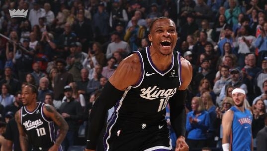 战旧主威少飙4记三分，亚历山大31+9+4，残阵雷霆背靠背逆转国王