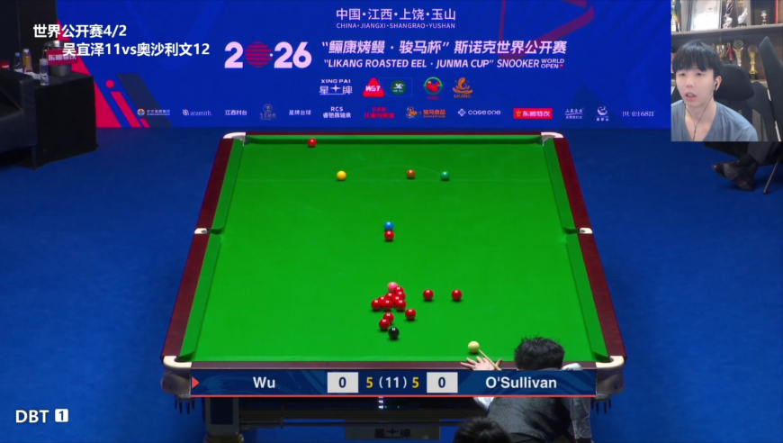 成王败寇一念之间！奥沙利文与吴宜泽双赛点对攻大战精彩绝伦