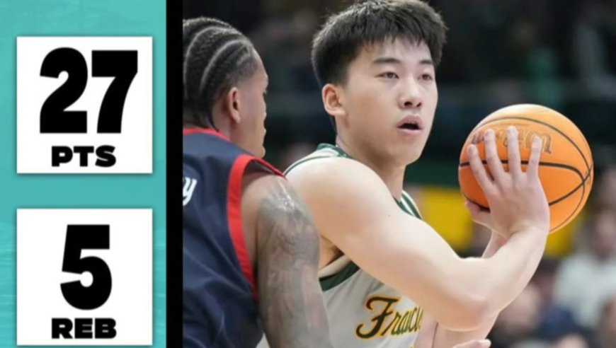 上场！王俊杰三分9中7轰27分狂刷纪录，打出NCAA生涯最强一战