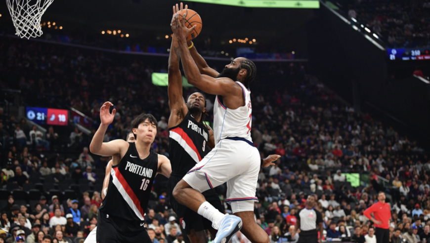 27日NBA前瞻：莱昂纳德携手哈登冲击3连胜 杨瀚森能否再获出场机会？