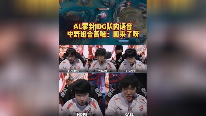 AL零封JDG队内语音！中野：我们也回来了！