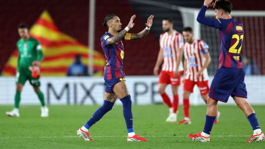 国王杯：巴萨3-0胜马竞险造大逆转  总分3-4无缘决赛