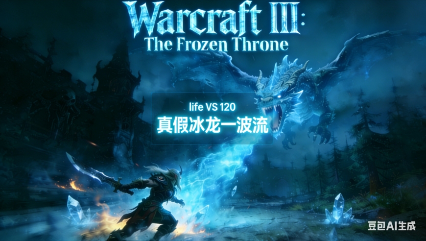 真假冰龙一波流 魔兽争霸xiaoy解说120 life