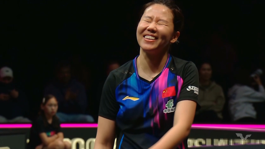 老将发威！陈幸同连拿3分朱雨玲超强落点扳平 陈幸同苦笑点头认可