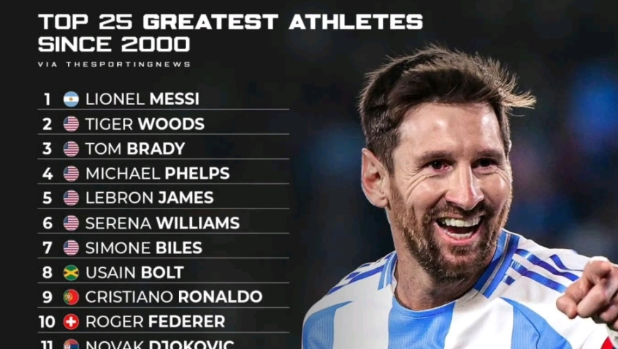 外媒评21世纪最伟大运动员：詹姆斯居前5超C罗博尔特，库里12科比13
