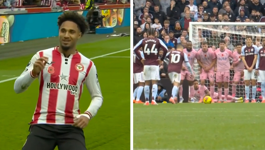 英超第11轮两个定位球鉴赏：小蜜蜂40米超级界外球造进球，维拉mini版小电梯破门