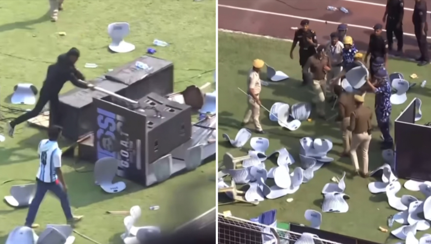 8万人被耍！梅西印度行翻车：10分钟离场惹争议，球迷砸场泄愤