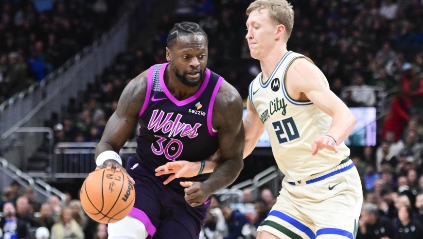 139-106！森林狼33分暴揍雄鹿！兰德尔29+8+6，字母哥25+8+5