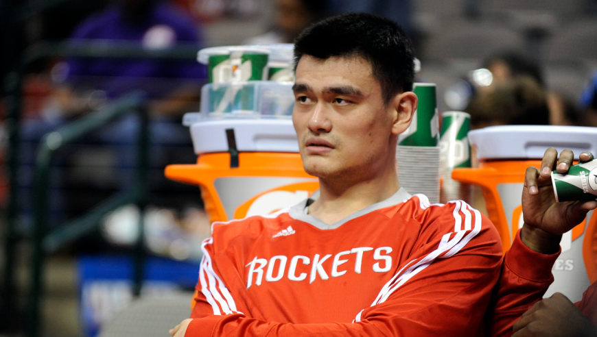 中国长城！08年巅峰姚明对阵尼克斯狂砍36+11 死亡隔扣罗斯