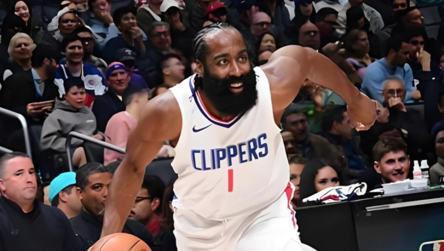 快船哈登vs国王21分5助攻全过程：连送空接助飞队友+三节打卡