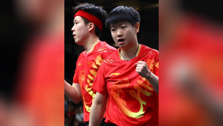 孙颖莎和王楚钦再冲冠！莎头混双太无解：频率同步，像一个人