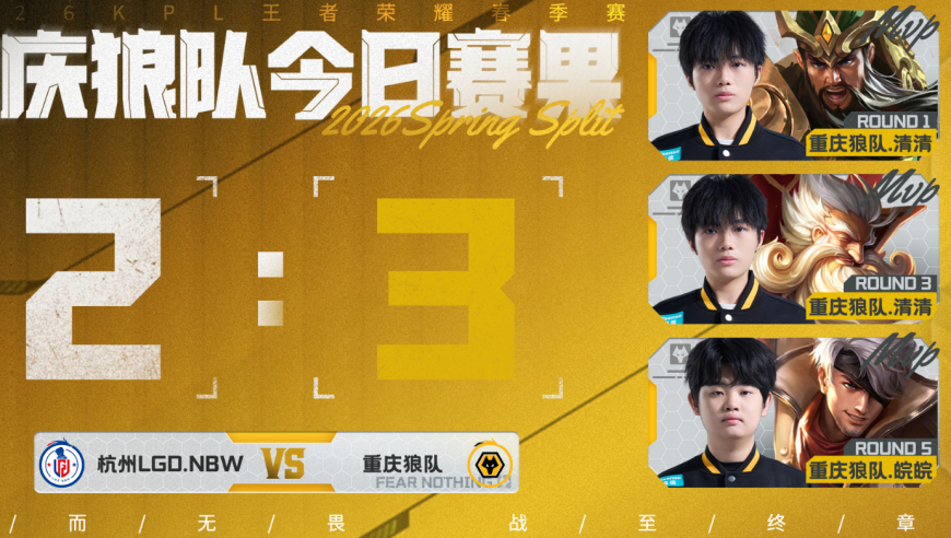 狼队3-2LGD，皖皖清清包揽MVP，小胖还有机会，小落在线cos梦岚