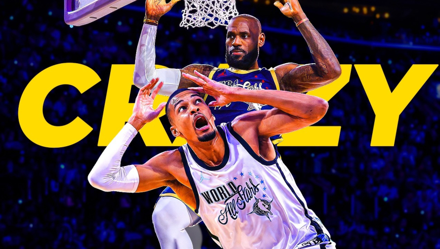 NBA全明星最疯狂的时刻，奥尼尔疯狂整活，莱昂纳德单节31分，逆天三分绝杀