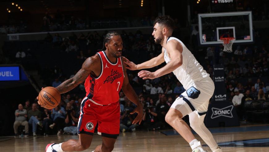 无差别单打！莱昂纳德vs灰熊28分集锦：前抛式反击助快船定胜局